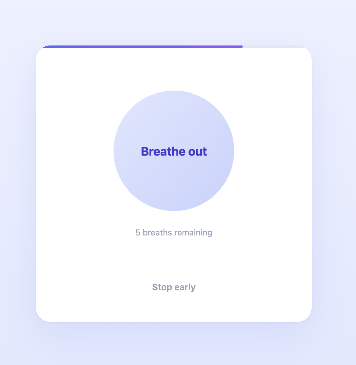 Breathe step - guided breathing exercise