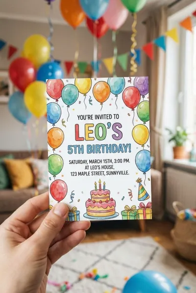 Birthday party invitation