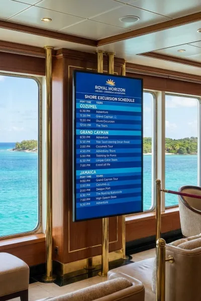 Cruise excursion board