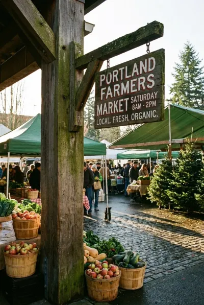Farmers market sign