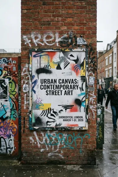 Art exhibition flyer